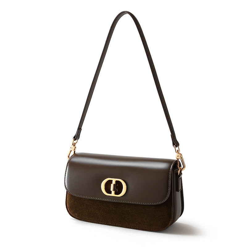 Glossy Nubuck Underarm Crossbody