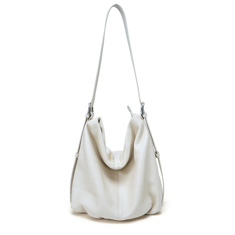 Oversized Leather Shoulder Tote