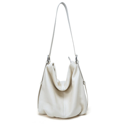 Oversized Leather Shoulder Tote