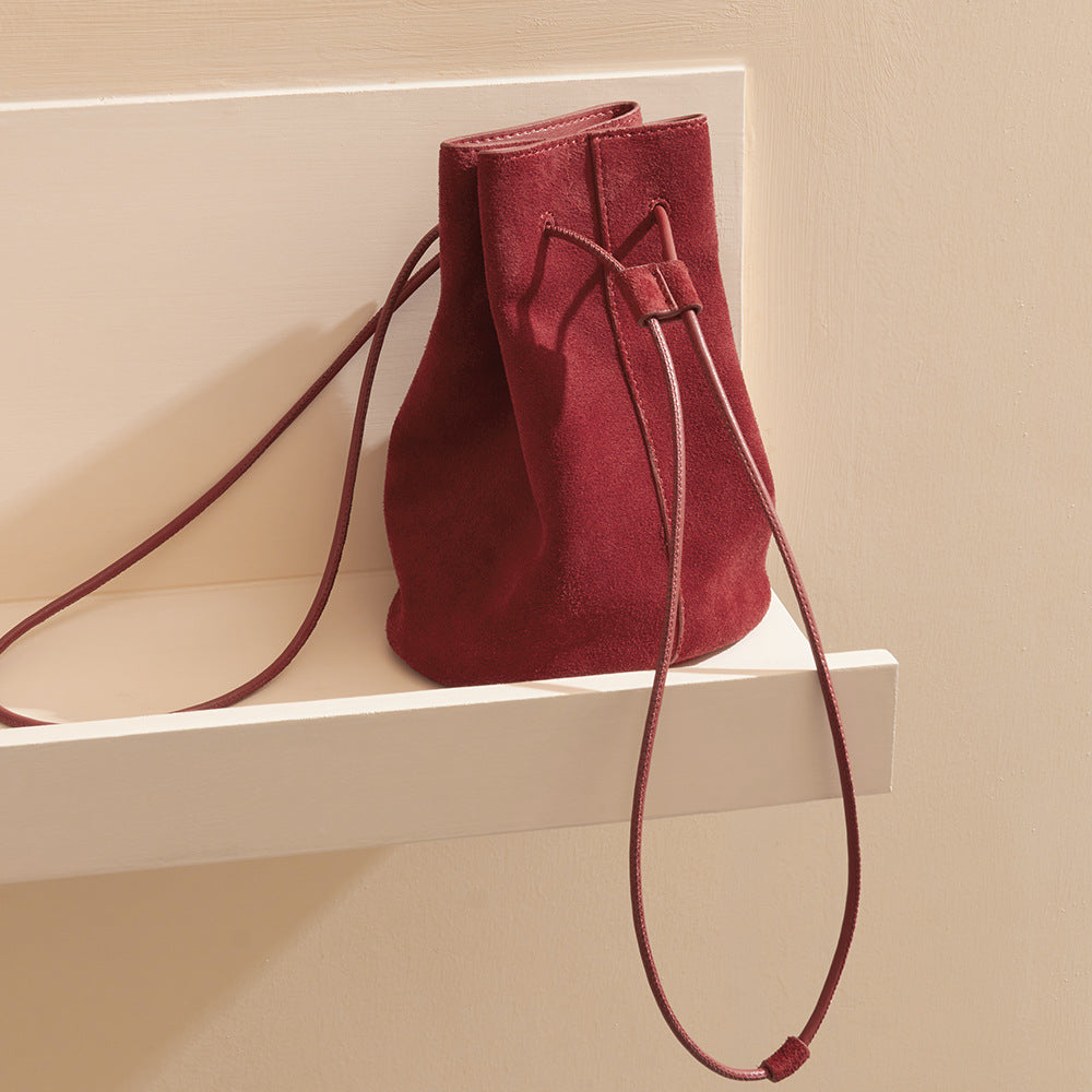 Mini Nubuck Bucket Bag