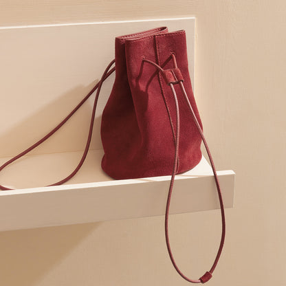 Mini Nubuck Bucket Bag
