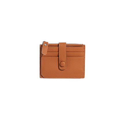 Leather Zip Card Holder Wallet