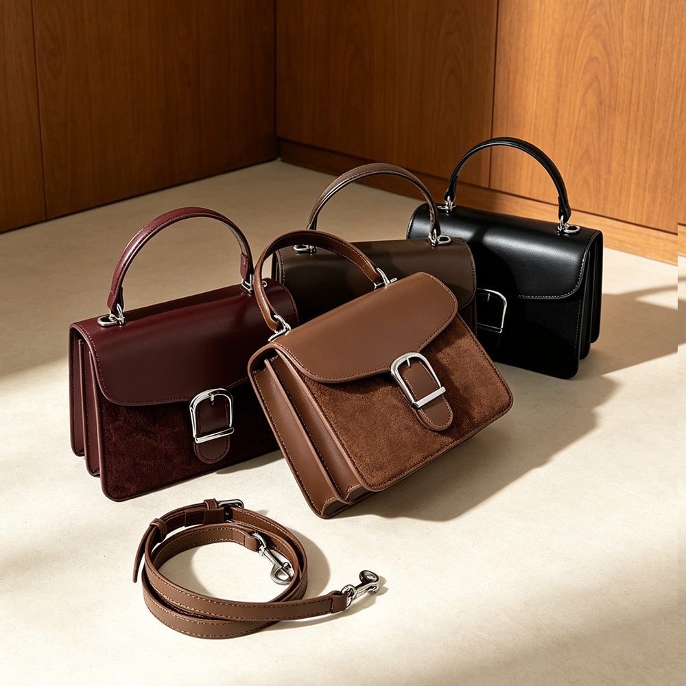 Two-Tone Matte Square Bag