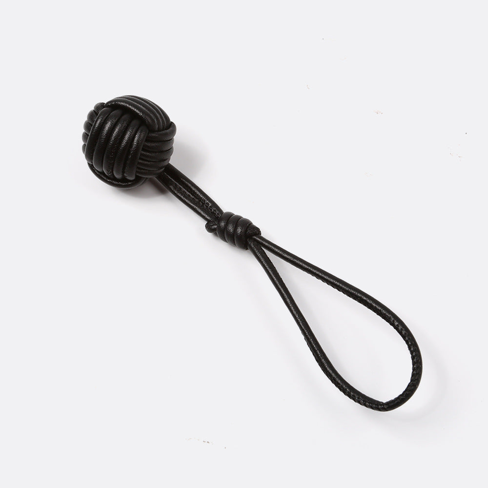 Knitted Pom-Pom Bag Charm