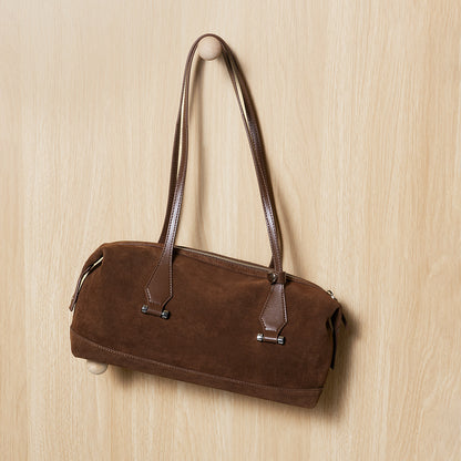 Nubuck Boston Baguette Tote