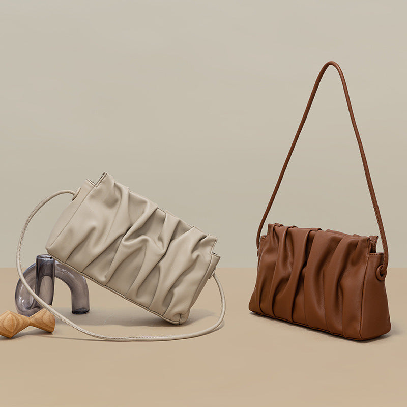 Leather Cloud Square Bag