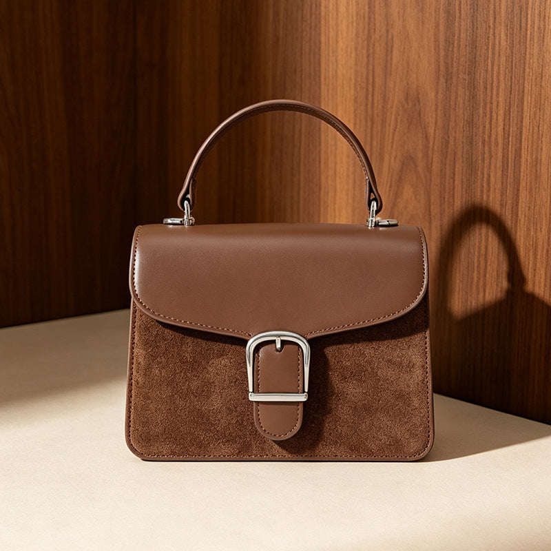 Two-Tone Matte Square Bag