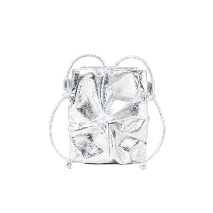 Mini Pleated Leather Crossbody
