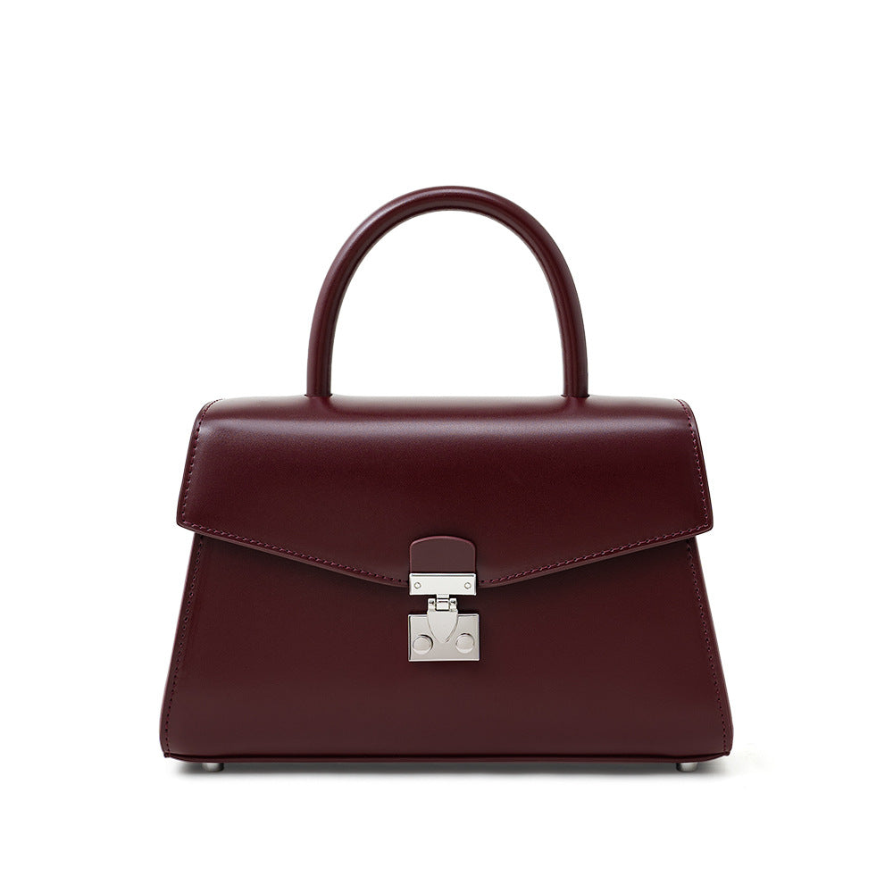 Lock-Front Shoulder Bag