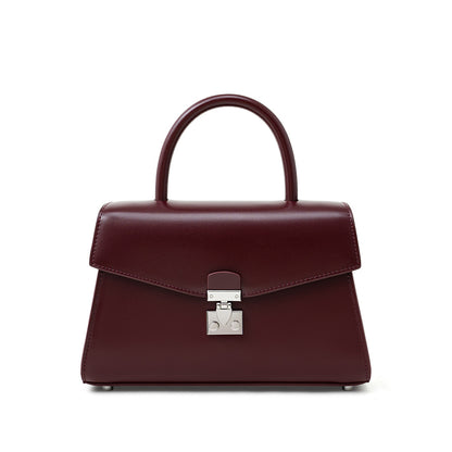 Lock-Front Shoulder Bag