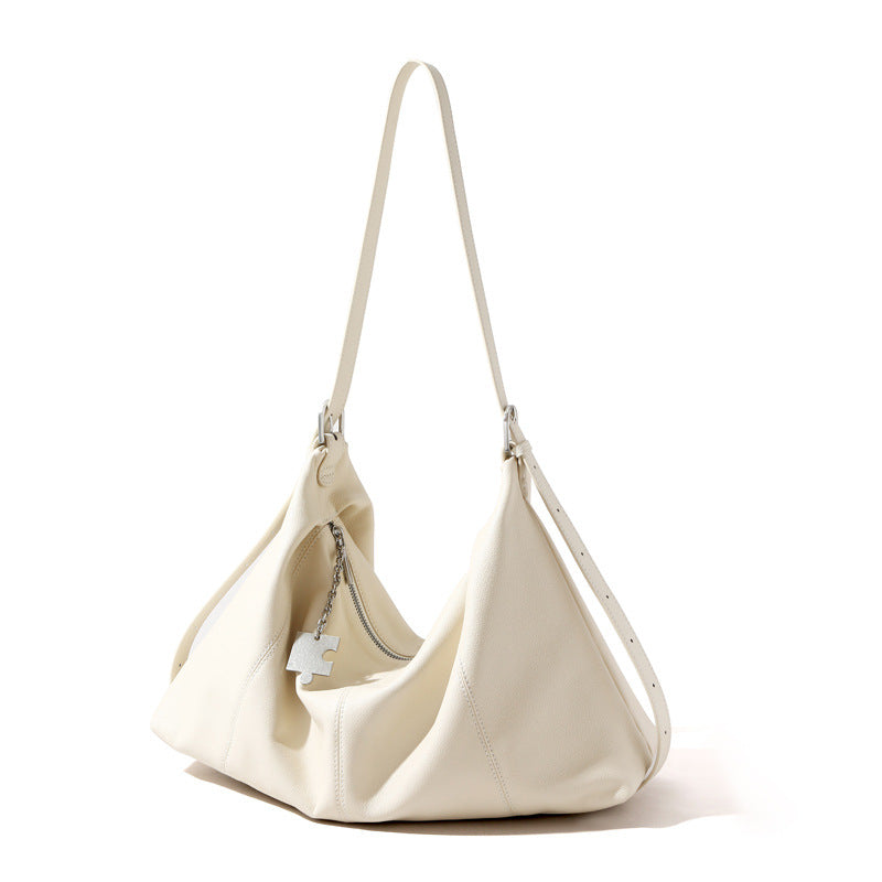 Grained Leather Large Tote