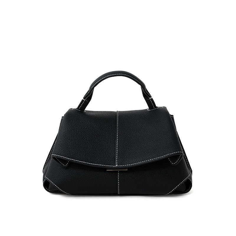 Minimal Top-Handle Crossbody Bag
