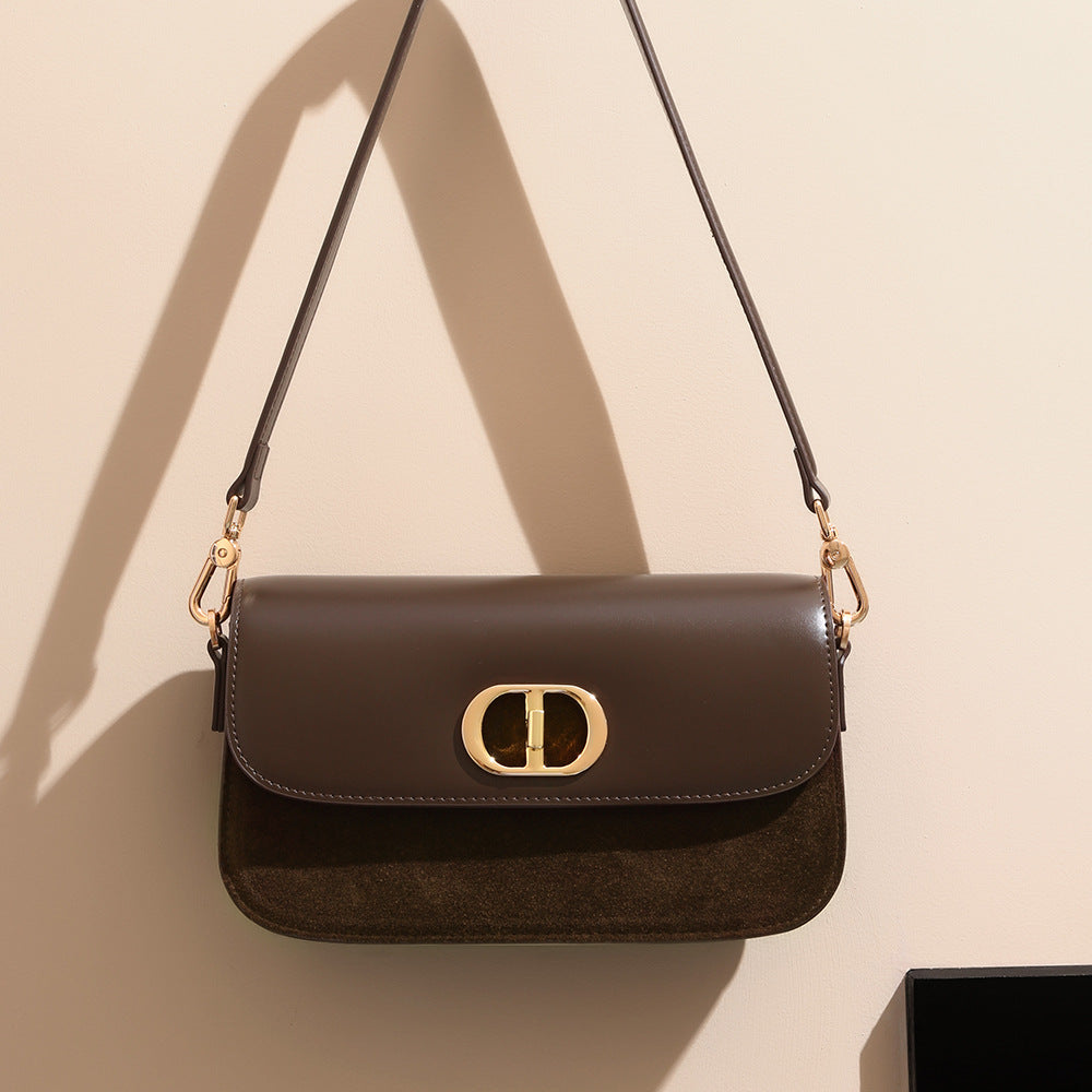 Glossy Nubuck Underarm Crossbody