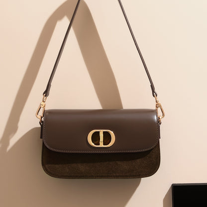 Glossy Nubuck Underarm Crossbody