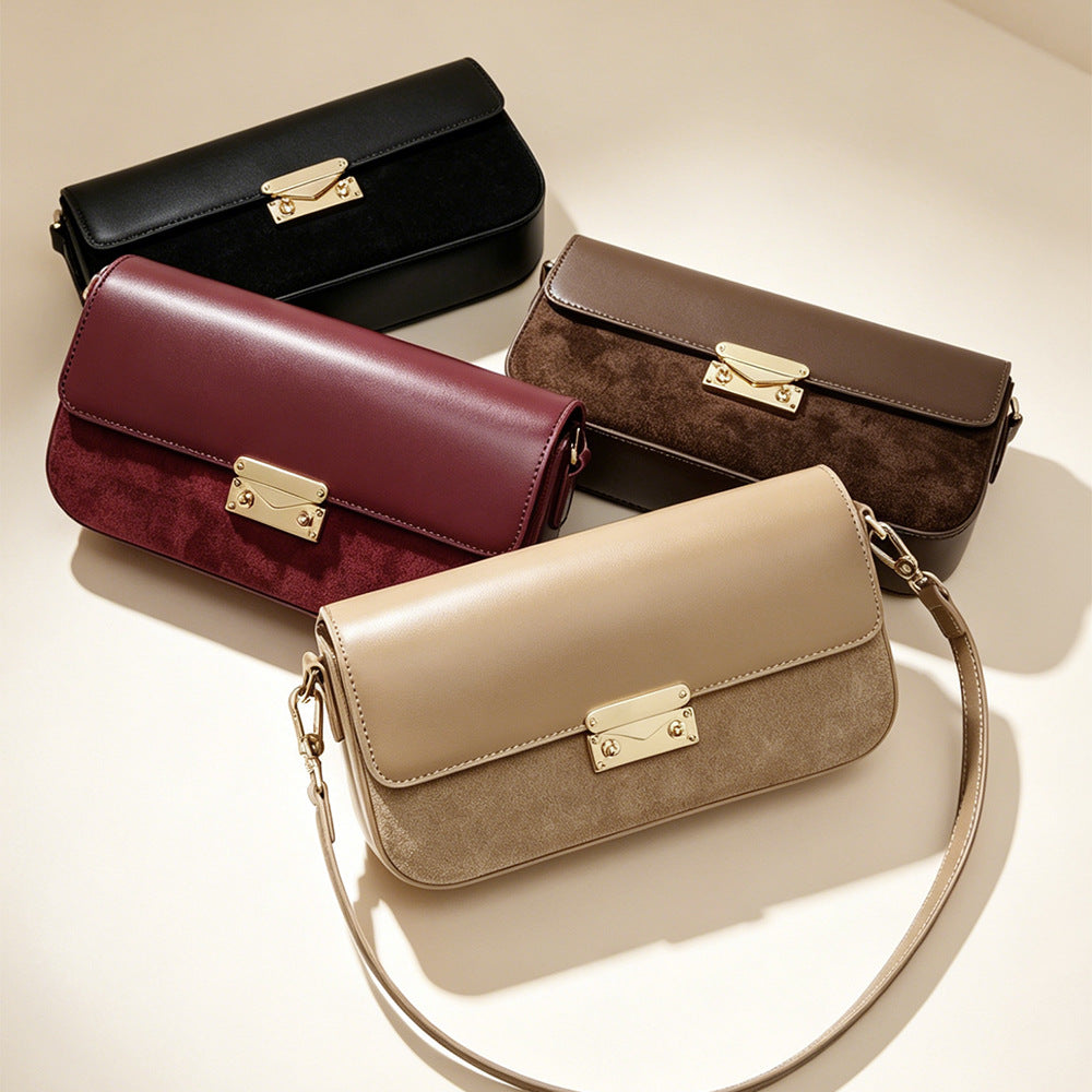 Leather Baguette Phone Bag