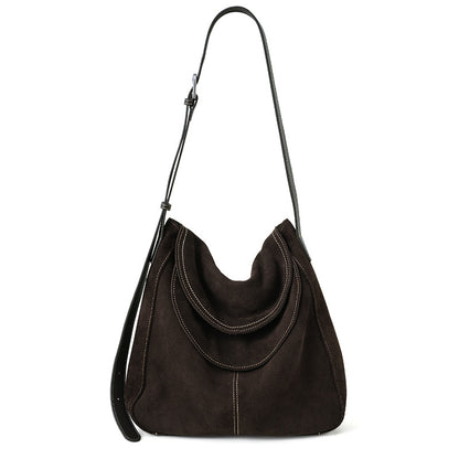 Large Nubuck Leather Crossbody