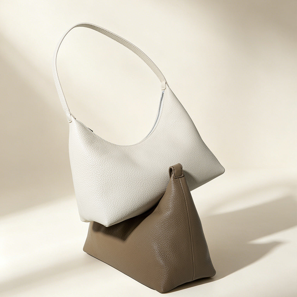 Leather Underarm Crossbody Bag