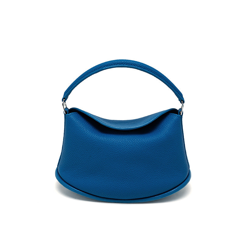 Leather Underarm Tote with Strap