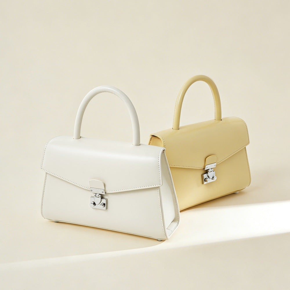 Lock-Front Shoulder Bag