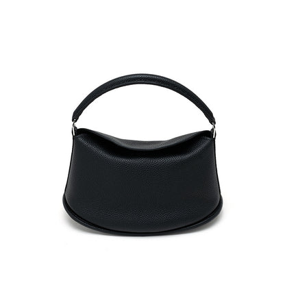 Leather Underarm Tote with Strap