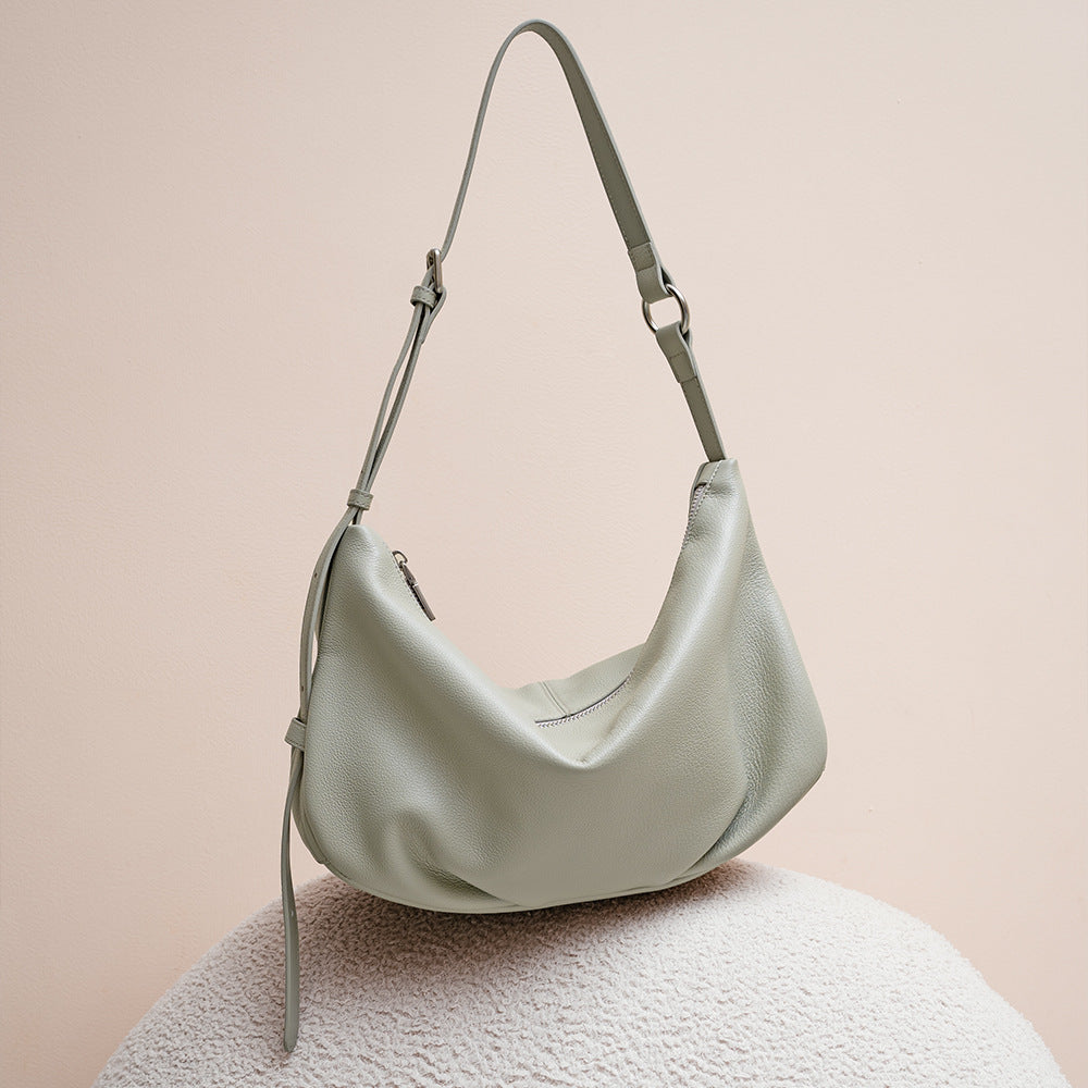 Pleated Dumpling Shoulder Bag