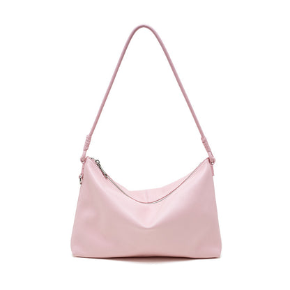 Cowhide Leather Top-Handle Shoulder Bag