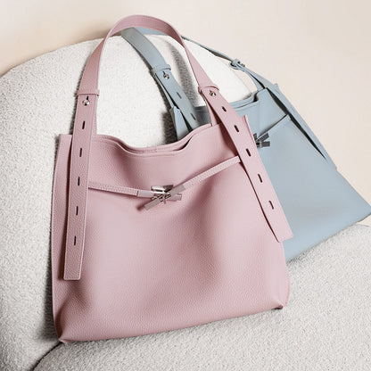 Leather Flap Tote Crossbody