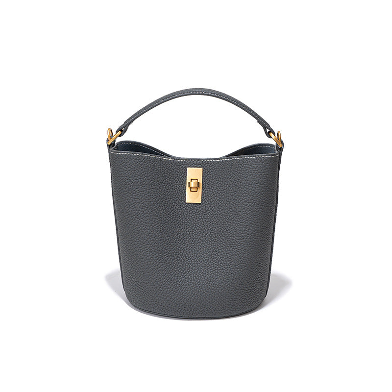 Vintage Leather Bucket Bag